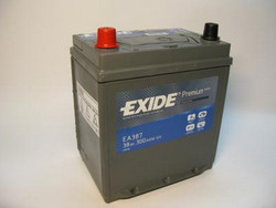 Аккумуляторная батарея Exide 38 А/ч, 300 А | Артикул EA387