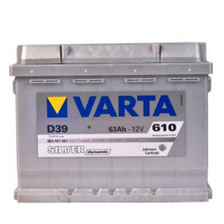 Аккумуляторная батарея Varta 63 А/ч, 610 А | Артикул 563401061