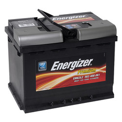 Аккумуляторная батарея Energizer 63 А/ч, 610 А | Артикул 563400061