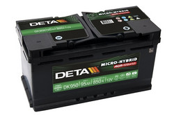 Аккумуляторная батарея Deta 95 А/ч, 850 А | Артикул DK950