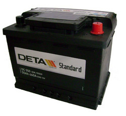 Аккумуляторная батарея Deta 55 А/ч, 460 А | Артикул DC550