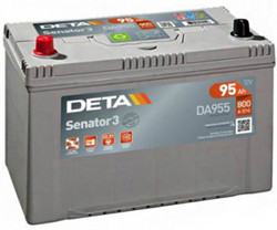 Аккумуляторная батарея Deta 95 А/ч, 800 А | Артикул DA955