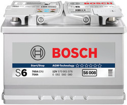 Аккумуляторная батарея Bosch 70 А/ч, 760 А | Артикул 0092S60080